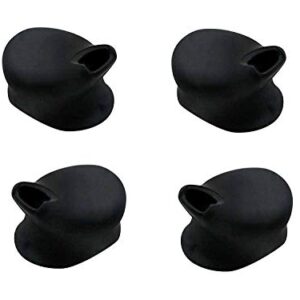 Four New Black - Eartips/Earbuds Compatible with Plantronics M50 Universal Headset