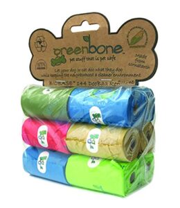 greenbone waste bag refill pack, 12 rolls