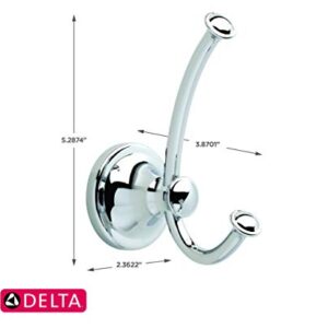 Delta Faucet 132890, Bathroom Accessories, Silverton Towel Hook, Polished Chrome