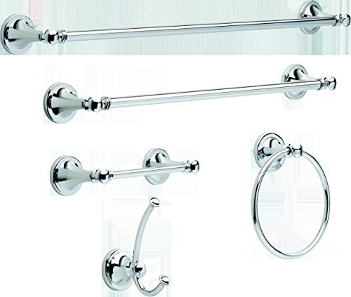 Delta Faucet 132890, Bathroom Accessories, Silverton Towel Hook, Polished Chrome