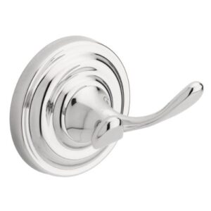 delta faucet 138275 greenwich, bath hardware accessory, double robe hook, polished chrome