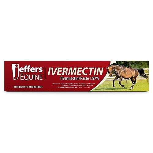 Jeffers Ivermectin Horse Dewormer | Single Dose for Horses | Gel Dewormer for Horses