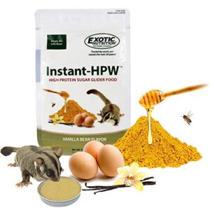instant-hpw 2 lb (makes 6 lb) - all natural vitamin enriched sugar glider food - healthy & nutritious - high protein wombaroo - staple diet