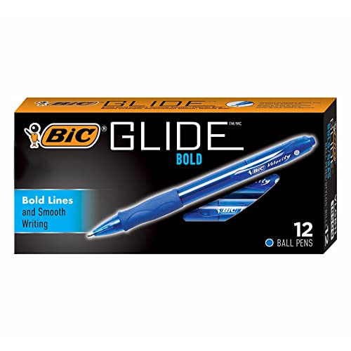 BIC Velocity Easy-Glide System Ballpoint Pen 12 pack