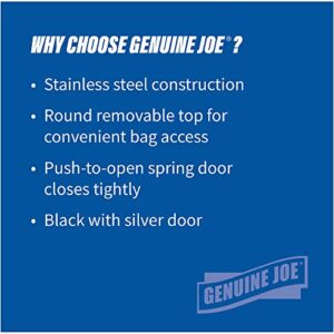 Genuine Joe - GJO58887 Push Open Round Top Receptacle