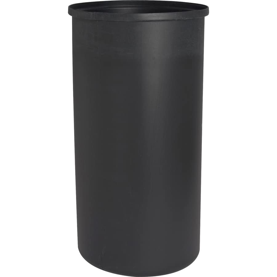 Genuine Joe Classic Cylinder Gray Waste Receptacle, 35 Gal