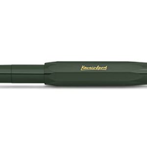 Kaweco CSFP-GN Fountain Pen, Medium, Classic, Sports, Green, Dual Use Type