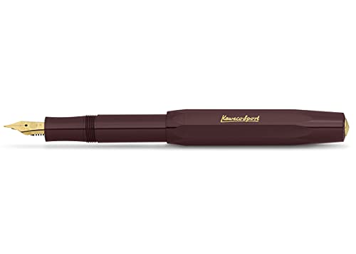 カヴェコ(Kaweco) Caveco CSFP-BO Fountain Pen, Medium, Medium Point, Classic Sports, Bordeaux