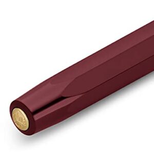 カヴェコ(Kaweco) Caveco CSFP-BO Fountain Pen, Medium, Medium Point, Classic Sports, Bordeaux