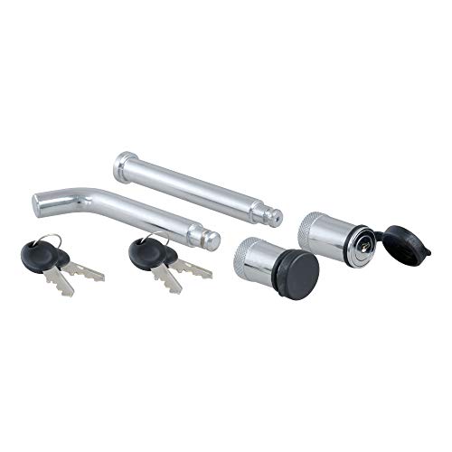 CURT 23556 Lock Set for Adjustable Channel Mounts, Silver