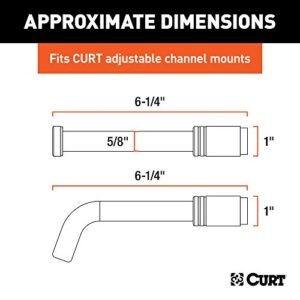 CURT 23556 Lock Set for Adjustable Channel Mounts, Silver