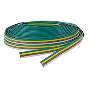 CURT 57001 Bonded Trailer Wiring, 25-Foot Spool, 4 Pin Trailer Wiring