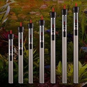 Aquatop 50W Aquarium Submersible Glass Heater – Fully Submersible For Fish Tanks Up To 13 Gallons, 68-93F Adjustable Temperature Range, Fresh & Saltwater Use, Aquarium Heaters, GH-50