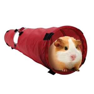 living world pet tunnel, red/grey