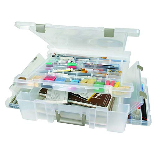 Art Bin Deluxe Super Satchel 17.9x16.8x5 Translucent 6981AB