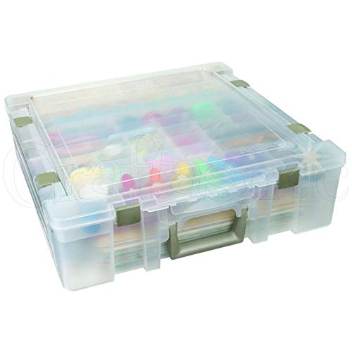 Art Bin Deluxe Super Satchel 17.9x16.8x5 Translucent 6981AB