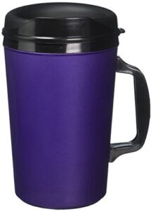 gama electronics 20 oz thermoserv foam insulated coffee mug - purple