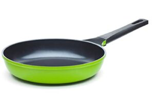 ozeri with smooth ceramic non-stick coating 12" green earth frying pan