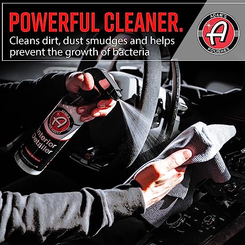 Adam's Interior Detailer (16oz) - Total Car Interior Cleaner, Protectant & Dressing | All Purpose Cleaner & Leather Conditioner | Vinyl, Dashboard, Screen, Seat Cleaner & More