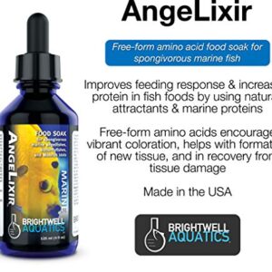 Brightwell Aquatics Angelixir - Free-Form Amino Acid Food Soak for Spongivorous Marine Fishes, 250ml