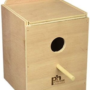 Prevue Pet Products BPV1102 Wood Inside Mount Nest Box for Birds, Lovebird