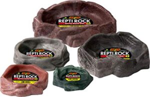 zoo med wd-40 reptile rock water dish large