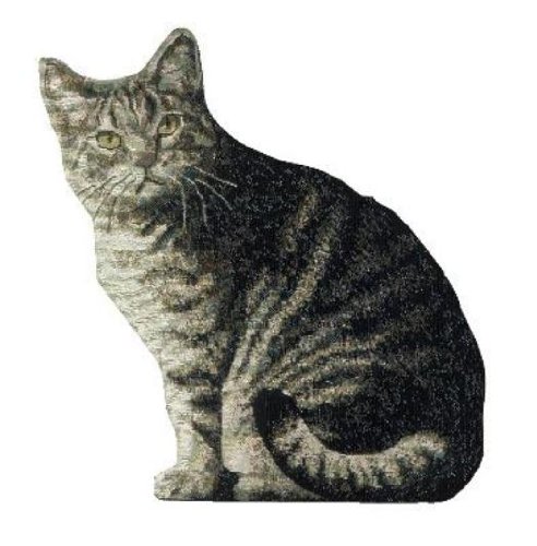 Manual Cat Shaped Pillow, 11 X 16-Inch