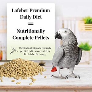 LAFEBER'S Premium Daily Diet Pellets Pet Bird Food, Made with Non-GMO and Human-Grade Ingredients, for Parrots, 5 lb