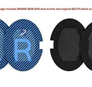 Premium Replacement QC15 Ear Pads / QC2 Ear Pads Cushions Compatible with Bose QuietComfort 15 (QC15) / Bose QuietComfort 2 (QC2) Headphones (Black). Great Cushion Comfort and Durability