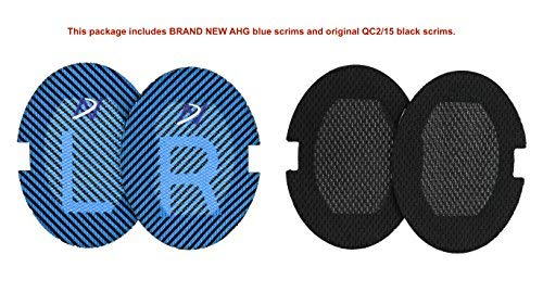 Premium Replacement QC15 Ear Pads / QC2 Ear Pads Cushions Compatible with Bose QuietComfort 15 (QC15) / Bose QuietComfort 2 (QC2) Headphones (Black). Great Cushion Comfort and Durability