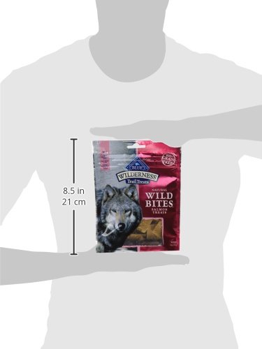 Blue Buffalo Wilderness Trail Treats Wild Bites High Protein Grain Free Soft-Moist Dog Treats, Salmon 4-oz Bag