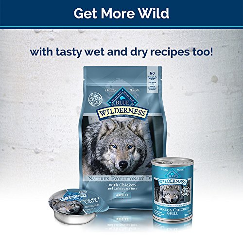 Blue Buffalo Wilderness Trail Treats Wild Bites High Protein Grain Free Soft-Moist Dog Treats, Salmon 4-oz Bag