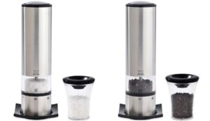 peugeot electric salt & pepper mill set - stainless (elis u'select stainless steel)