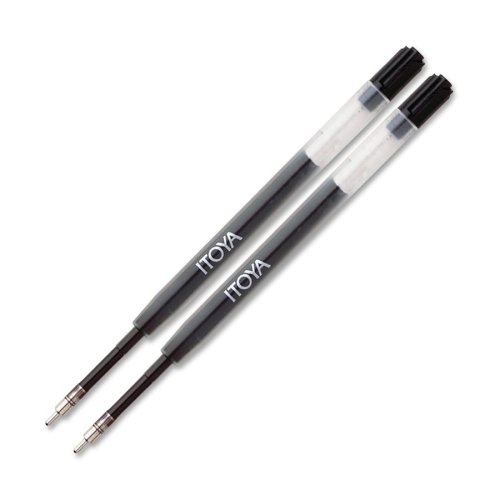 ITOYA AquaRoller Gel Pen Refill,0.7mm - Fine Point - Black Gel Pen - 2 / Pack