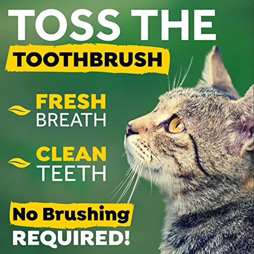 Fresh Breath by TropiClean Oral Care Water Additive for Cats, 16oz - Made in USA