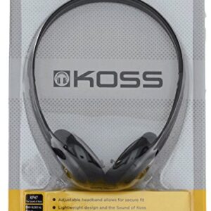 Koss KPH7 Lightweight Portable Headphone, Black