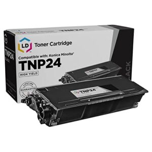 ld compatible toner cartridge replacement for konica minolta bizhub 20 tnp-24 high yield (black)