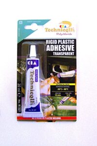 technicqll strong clear adhesive glue for hard plastic abs tr eva perspex acrylic glass