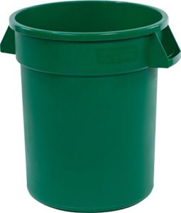 cfs 34102009 bronco round waste container only, 20 gallon, green