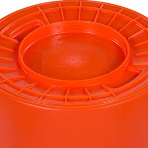 Carlisle FoodService Products 34104424 Bronco Round Waste Container Only, 44 Gallon, Orange