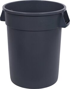 carlisle foodservice products cfs 34103223 bronco round waste container only, 32 gallon, gray
