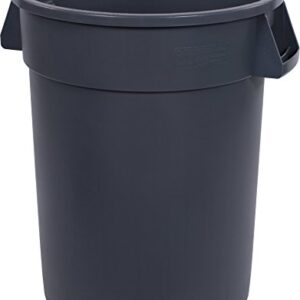 Carlisle FoodService Products CFS 34103223 Bronco Round Waste Container Only, 32 Gallon, Gray