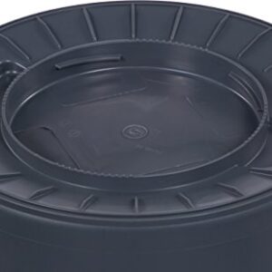 Carlisle FoodService Products CFS 34103223 Bronco Round Waste Container Only, 32 Gallon, Gray