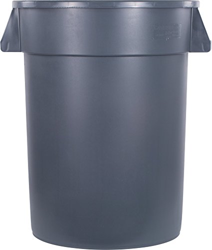 Carlisle FoodService Products CFS 34103223 Bronco Round Waste Container Only, 32 Gallon, Gray