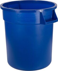 cfs 34101014 bronco round waste container only, 10 gallon, blue