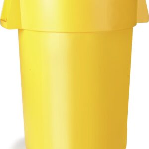 Carlisle FoodService Products 34102004 Bronco Round Waste Container Only, 20 Gallon, Yellow