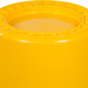 Carlisle FoodService Products 34102004 Bronco Round Waste Container Only, 20 Gallon, Yellow