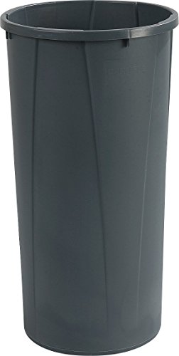 CFS 34312223 Centurian Polyethylene Tall Round Container, 22 Gallon Capacity, 15-51/64" Diameter x 30" Height, Gray (Case of 4)