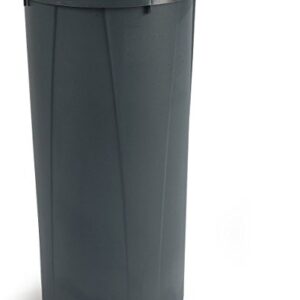 CFS 34312223 Centurian Polyethylene Tall Round Container, 22 Gallon Capacity, 15-51/64" Diameter x 30" Height, Gray (Case of 4)