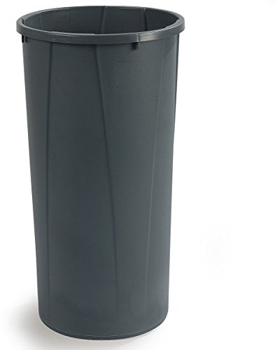 CFS 34312223 Centurian Polyethylene Tall Round Container, 22 Gallon Capacity, 15-51/64" Diameter x 30" Height, Gray (Case of 4)